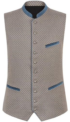 Stockerpoint Herren Stanley Trachtenweste, Rauchblau, 56