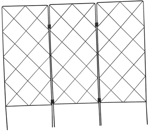 MOBUTOFU Pflanzenstütze Aus Eisen Faltbares Rankgitter Für Kletterpflanzen Spalier Für Gartengemüse Platzsparendes Klettergerüst Rankhilfe Zum Anpflanzen Von Weinreben Und Tomaten