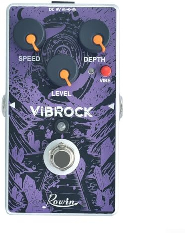 Rowin Vibe Chorus Tremolo Guitar Effect Pedal, Full Metal Shell For Electric Guitar Pedal, Choral Vibrato Effect Device Pedal