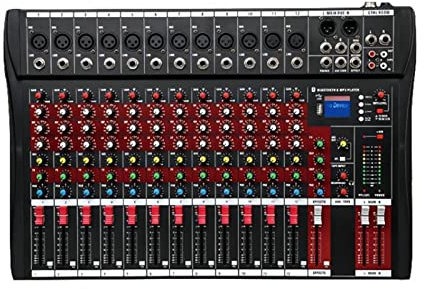 Controlador de DJ Grabación de escenario de computadora de mezclador de audio profesional USB Tarjeta de sonido Bluetooth DJ Modelo CT-60 CT-80 CT-120 CT-160 6 8 12 16 Canal Para luces de DJ, luces pa