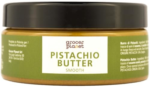 Grocer Planet - Crema de Pistacho (200g) | 100% Pistachos | Sin Azúcares añadidos | Sin Aditivos | Fuente de Proteínas | Para Repostería y Postres