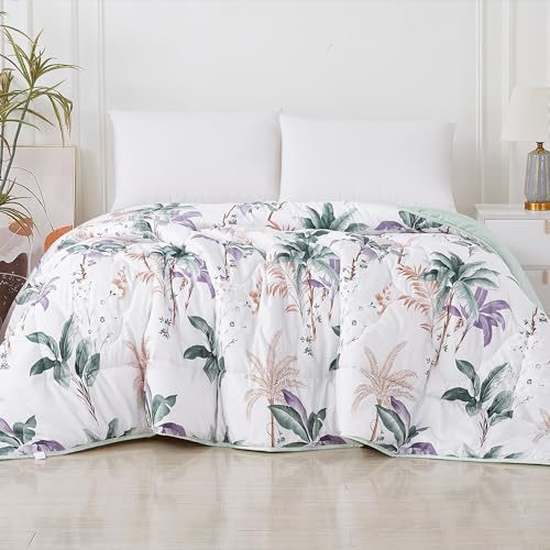 MANEMI Edredon Estampado con Relleno de Fibra para Cama 150CM, Invierno 240 x 260cm, Tejido Suave y 100% Poliéster