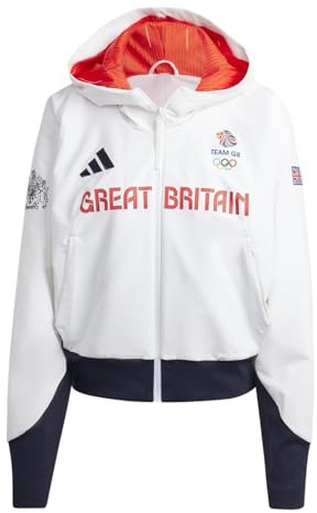 adidas Womens Team Gb Pojkt W Training Jacket White 12