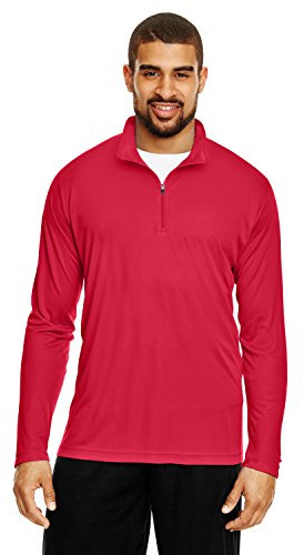 Team 365 Men's Zone Performance Quarter-Zip L SPORT RED