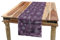 ABAKUHAUS Aubergine Tischläufer, Weihnachten Schneeflocken Floral, Esszimmer Küche Rechteckiger Dekorativer Tischläufer, 40 x 300 cm, Violett