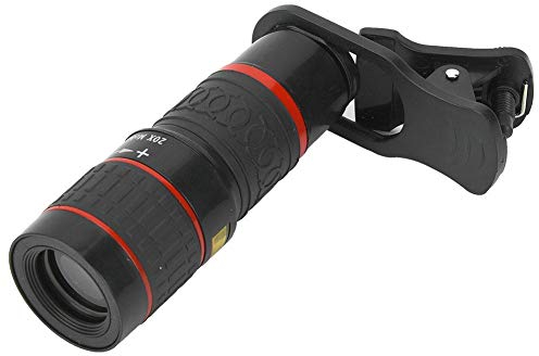 Mugast Teleobjetivo 20X para teléfono móvil, teleobjetivo Zoom de Enfoque Largo con Clip para Eventos Deportivos, conciertos, observación de Aves, Viajes, etc.