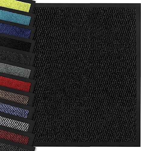 Nova Forma Schmutzfangmatte Star - Sauberlaufmatte für Eingangsbereiche - Klassische Fußmatte für innen und außen - Anthrazit 90x150 cm