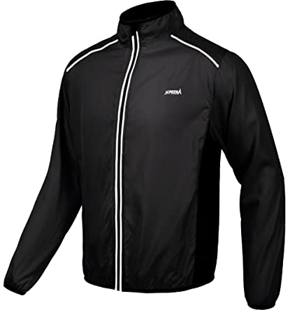 JEPOZRA Chaqueta Cortavientos Ciclismo Hombre MontañIsmo Reflectante Abrigo Transpirabl Ropa Deportiva Exteriores ProteccióN UV Manga Larga Correr Resistente Al Viento Yal Agua