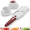 Börner Multi Dicer & Julienne Gemüseschneider • Gemüsehobel mit 2 Schnittarten • Julienne Schneider für Würfel & Streifen • Für Obst & Gemüse • Küchenhobel Set • Farbe: Weiß