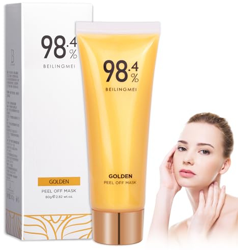 Gold Peel Off, maschera Gold Foil Peel-Off, maschera antirughe, maschera viso in oro 24 K, maschera per la rimozione dei punti neri, pulisce i pori