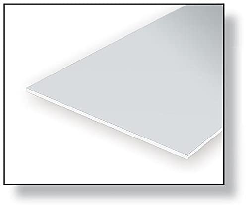 evergreen 9080 - Polystyrolplatte, Spiel, 150 x 300 x 2.00 mm, 1 Stück, weiß