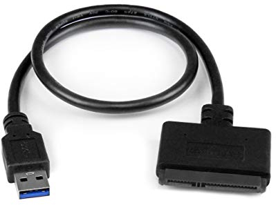 StarTech.com SATA auf USB Kabel - USB 3.0 auf 2.5 SATA III Festplatten Adapter - Externer Konverter für SSD/HDD Datenübertragung (USB3S2SAT3CB)