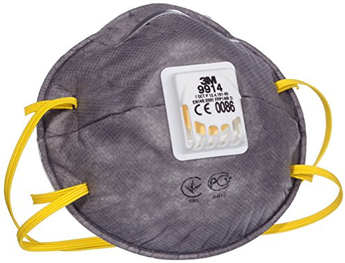 3M™ Respiratore monouso 9914, con carboni attivi (per Vapori Organici), FFP1 NR D, con valvola