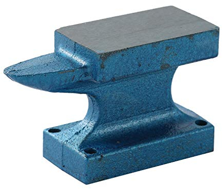 Yunque, KATSU Yunque de Herrero 1LB 0,45KG Yunque de Hierro Fundido con Solo Cuerno para Metalistería, Taller, Fabricación de Joyas, Soldadura, Aplanar, Forjar y Formar Metal 40245002