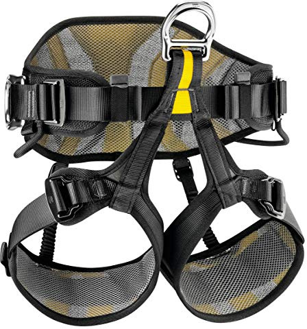 Petzl AVAO SIT FAST 1 Klettergurte, Black/Yellow, 1