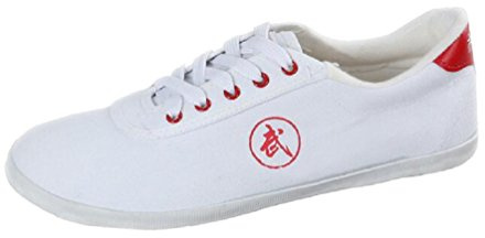 Lazutom unisex kungfu kampsport Taichi träningsskor kinesiska wushu skor, - Vitt - 44 EU