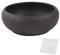 happy bonsai Pot 8 Unglazed Round Ceramic Succulent Planter + Drainage Screen