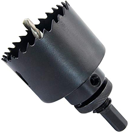 Sega a tazza 68mm LAIWEI fresa a tazza con mandrino A2 Heavy Duty, 4341 Punte in acciaio, Profondità di taglio 38mm, Per forare legno, profili in alluminio, PVC e tubi in metallo