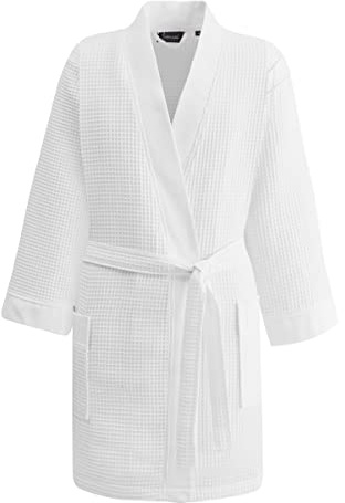 Sensei La Maison du Coton - Accappatoio corto a nido d'ape, 210 g/m²
