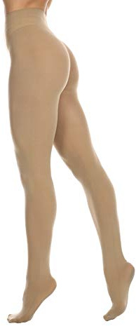 EVERSWE Women's 80 Den Soft Opaque Tights, Women's Tights (XX-3XL, Natural)