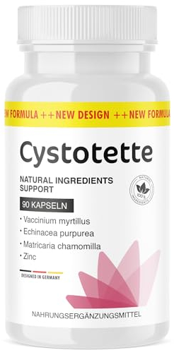 Cystonette Kapseln | Naturreine Pflanzenkraft | für Männer & Frauen | 90 Kapseln pro Dose 1x