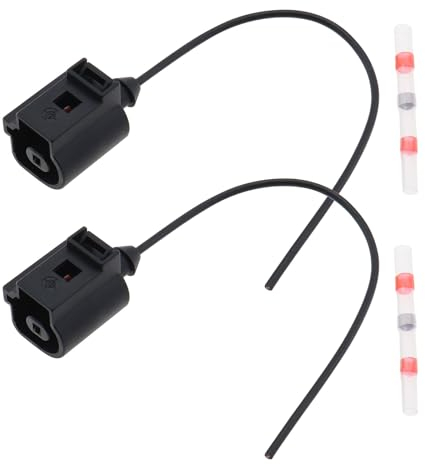 LT Easiyl 2 Stück 1-poliger Öldrucksensor-Stecker Anschlusskabel 1J0973081 Kompatibel mit Audi Kompatibel mit Porsche Kompatibel mit Volkswagen 98-2016