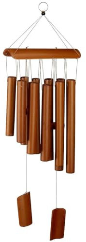 Windspiele,Outdoor Windspiele,Bambus-Windspiel,Holz-Windspiel,Gedenkgeschenke Windspiel,windspiele für draußen hängend, 10 Rohre Draußen Windspiele Draußen Heimdekoration Geschenke