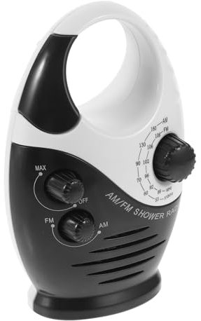 Alipis Radio Étanche De Douche Petite Radio De Bain Portable Résistante à Eau