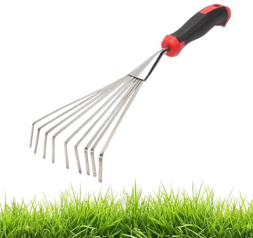 dzqad Rastrillo De Mano para Jardín - Cultivador Manual Pequeño para Jardinería,Herramienta Corta De Jardinería Resistente para Deshierbe Manual Y Cultivo De Suelo