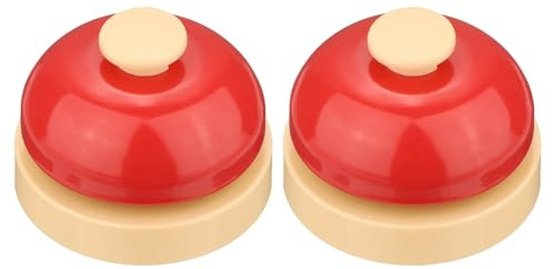 QUARKZMAN 2 Campanelli Da Tavolo, 2.52 Campanello Servizio Per Ufficio, Hotel, Classe, Cena, Ristorante, Festa, Addestramento Animali, Rosso