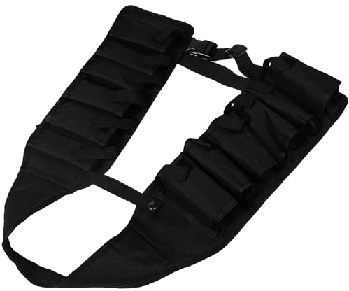 DOITOOL Ceinture à Bière Noire Multifonctionnelle, Porte-bière Ajustable pour Barbecue et Randonnée, Bandoulière Confortable Légère, Accessoires Bière en Plein Air pour Hommes et Femmes,