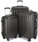 HAUPTSTADTKOFFER - Alex - 3er Koffer-Set Trolley-Set Rollkoffer Reisekoffer Erweiterbar, 4 Rollen, (S, M & L), Graphit