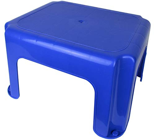 Kinderhocker/Kindertritthocker/Kindertrittschemel - Hocker/Tritt/Schemel für Kinder aus Kunststoff (Farbe: Blau)