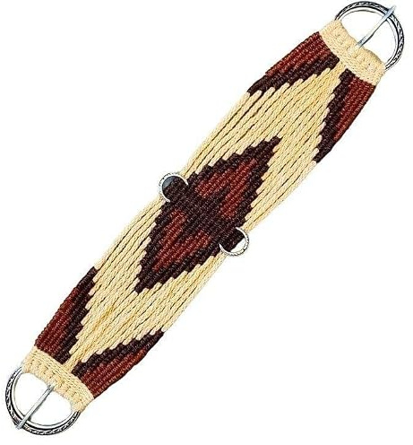CHEVAL's Premium Horse Western Sangle de selle en laine mohair de 66 cm – Sangle de selle respirante avec boucles en acier inoxydable – Équipement équestre durable et confortable – Idéal pour