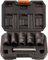TA-VIGOR 6Pcs Lug Nut Socket Set, Stripped Wheel Nut Removal Tool, Twist Socket Set Lug Nut Extractor Socket Tool for Removing Damaged, Rusted, Rounded-Off Bolts, Nuts, 17-27mm