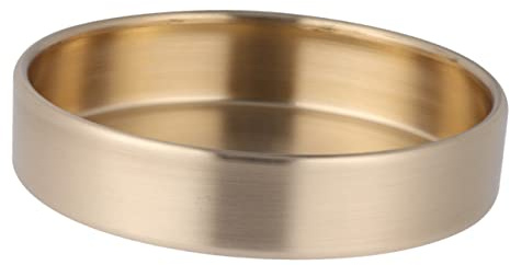 Cabilock Piattino Porta Accessori in Rame, Vassoio Tondo Design Nordico, 10 CM, per Anelli e Frutta Secca, Decorazione Tavolo