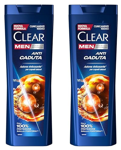 Clear Men Anti-Schuppen-Shampoo für brüchiges Haar Anti-Haarausfall bis zu 100% Anti-Schuppenschutz* 2x 360 ml