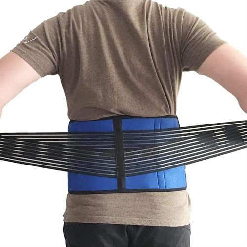 Tutore di Supporto Lombare S-6xl, Ortopedico, Medico, in Neoprene, A Compressione, per La Parte Bassa della Schiena, Cintura di Supporto per Fianchi, per Sciatica, Ernia del Disco, So, Blue, M