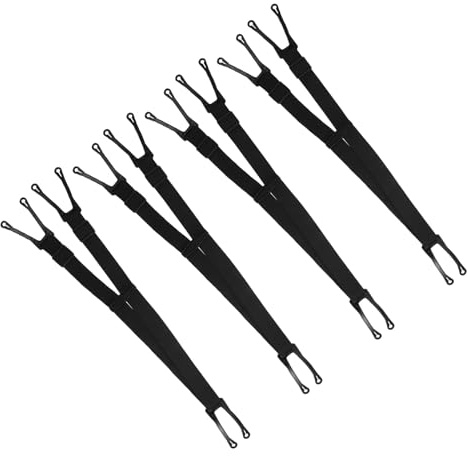 WOONEKY 4 Piezas Cinturones Elásticos Cinturón De Tracción Accesorios para Patines De Hockey sobre Hielo Black