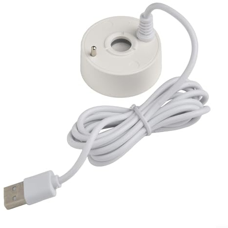 Creatore di nebbia USB 5 V per giochi d'acqua interni ed esterni, piccolo giardino roccioso e acquari con cavo lungo e tecnologia audio per produrre nebbia atmosferica (bianco)
