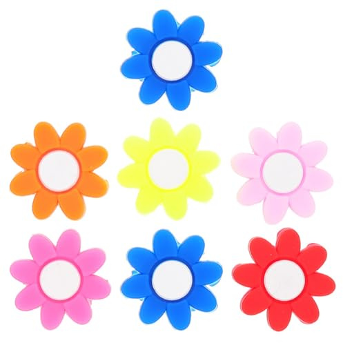 BESPORTBLE Set 7 Pezzi Ammortizzatori in Silicone per Racchetta da Tennis a Forma di Fiore, Smorzatori di Vibrazioni per Racchette, Accessori Tennis per Riduzione Vibrazioni e Colore Casuale