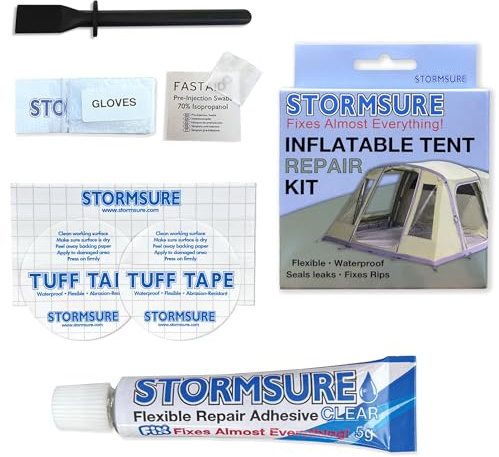 Storm Sure Inflatable Tent and Awning Repair Kit - White