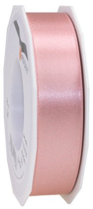PRÄSENT C.E. Pattberg Satin Altrosa, 25 m Satinband zum Einpacken von Geschenken, 25 mm Breite, Geschenkband zum Dekorieren & Basteln, Dekoband, Anlass