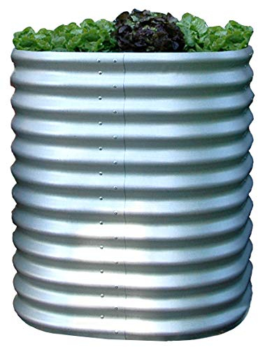 Gartenpirat Hochbeet rund Höhe 86 cm Ø 82 cm aus Metall Alu/Zink-beschichtet