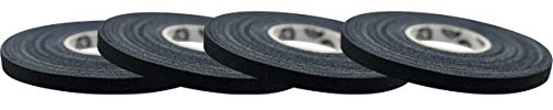 Monkey Tape 4-Pack (0.2” x 15yds, Black) Premium Jiu Jitsu Sports Athletic Finger Tape - for BJJ, Grappling, MMA, & Judo