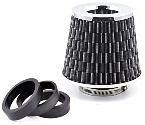 Filtro Aria Sportivo A Cono Conico Aspirazione Carbonio Per Auto 65 70 77 mm