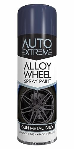 Classic Signature - 1 x Auto Alloy Wheel Gun Metal Grey Spray Paint 300ml Fantastic and Smooth Finish Surface Aerosol Can for Car, Van, Bike