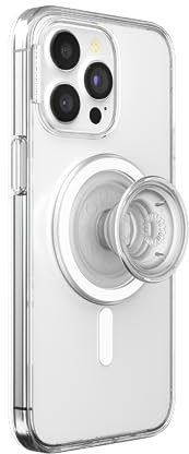 PopSockets: PopCase PlantCore für MagSafe - Pflanzliche Handyhülle für iPhone 15 Pro Max mit einem MagSafe-kompatiblen PopGrip - Handyständer und Griff mit austauschbarer Top - Clear