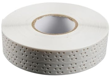 Funnytek Drywall Tape, 40 m x 5 cm PVC Plasterboard Joint Tape, Self-Adhesive Drywall Tape, Edge Protection, Sealing Tape for Wall Corners, Repair Wall Cracks