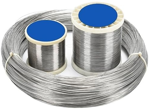 Stålvajer 1 styck 1–100 meter 304 rostfritt stål mjuk/hård ståltråd, diameter 0,02–3 mm, enkeltråd surrrem, mjuk järntråd, rostfritt stålrep (storlek: 0,6 mm x 50 m, färg: Hard Steel Wi